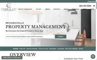 Cobb & Co. Richmond Property Management website