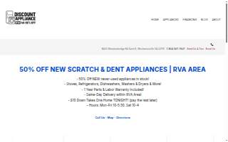 Discount Appliance RVA website