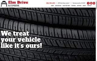 Elm Drive Automotive website