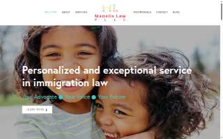 Manelis Law website