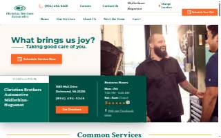 Christian Brothers Automotive Midlothian-Huguenot website