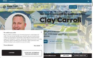 Clay Carroll | Team Clay | CrossCountry Mortgage website