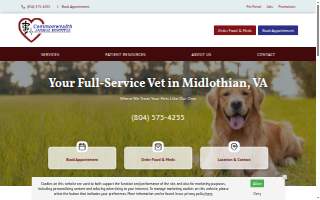 Commonwealth Animal Hospital website
