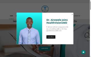 HealthVisions MD website