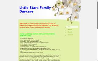 Little Stars Family Daycare website
