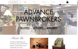Advance Pawnbrokers website