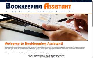 Bookkeeping Assistant website
