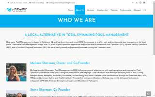 Clearwater Pool Management of Newport News website