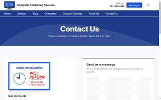 Computer Consulting Services, CCS website