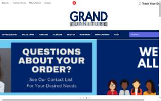 Grand Furniture of Newport News website