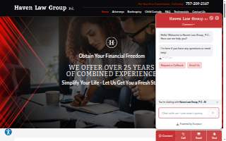 Haven Law Group, P.C. of Newport News website
