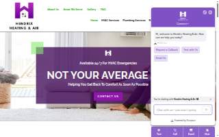 Hendrix Heating & Air website