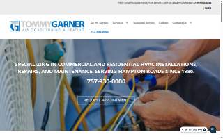 Tommy Garner Air Conditioning and Heating website