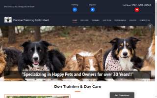 Canine Training Unlimited website