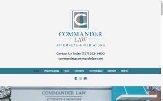Commander Law website