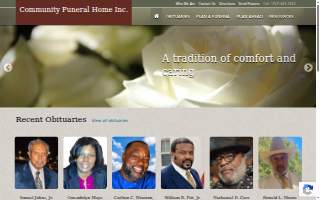 Community Funeral Home Inc website