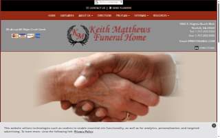 Keith Matthews Funeral Home website