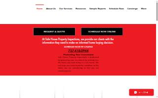 SafeHouse Property Inspections website