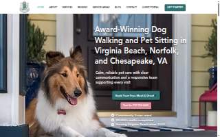 Top Dog Walk of Norfolk website