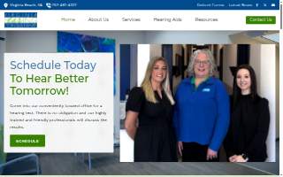 Virginia Hearing Consultants website