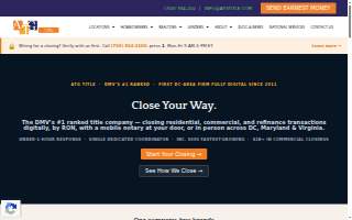 ATG Title, Inc. of Oakton website