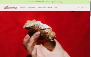 Bisnonna Bakeshop website