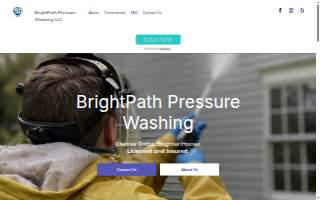 BrightPath Pressure Washing website