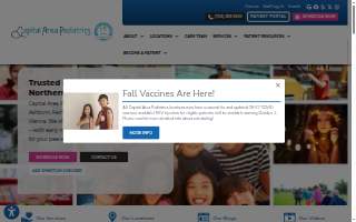 Capital Area Pediatrics - Vienna website