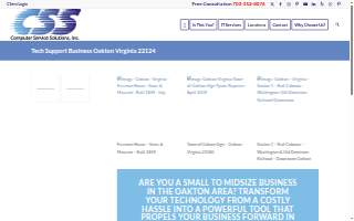 Computer Service Solutions, Inc of Oakton website