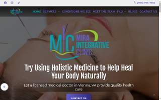 Mira Integrative Clinic website