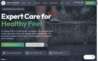 Oakton Foot and Ankle Center website