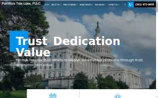 Pontius Tax Law, PLLC of Oakton website