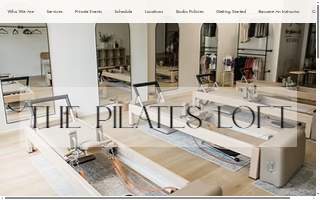 The Pilates Loft website