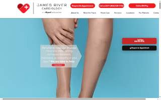 James River Cardiology - Colonial Heights of Petersburg website