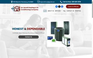 Lin Jarrett Heating & Air Conditioning Company website