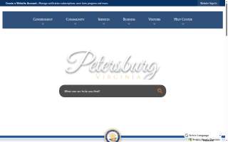 Petersburg Social Services website