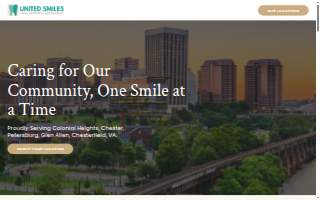 United Smiles Family Dentistry & Orthodontics website