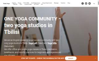 Yoga One Studio website
