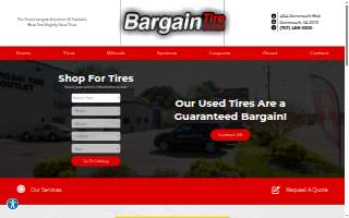 Bargain Tire Outlet website