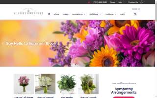 Churchland's Village Flower Shop website