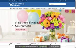Deep Creek Floral website