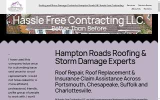 Hassle Free Contracting LLC website