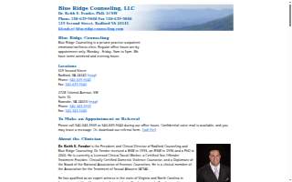 Blue Ridge Counseling website