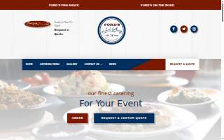 Ford's Wicked Catering website