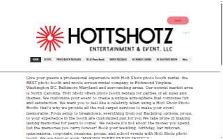 Hott Shotz Photo Booth of Radford website