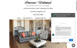 Interiors Unlimited of Radford website