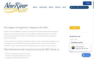 New River Heating & Air website