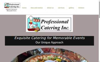 Professional Catering Inc website