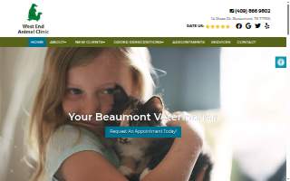 West End Animal Clinic website