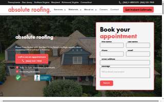 Absolute Roofing website